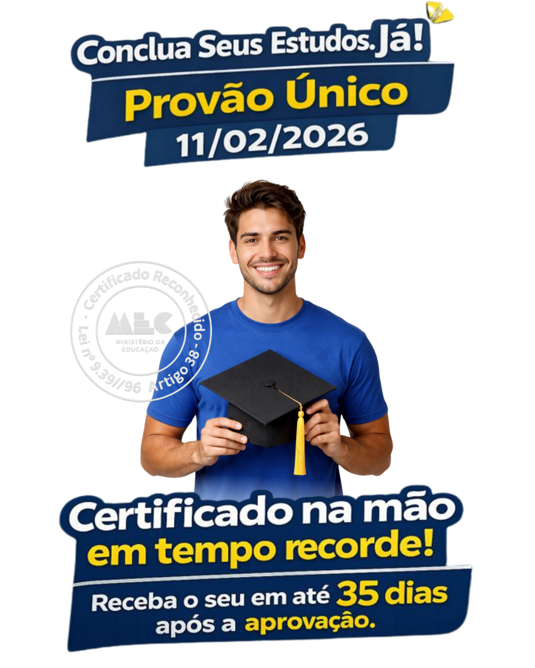 Cópia de Supletivo Ead - 100% online - 100% seguro- para voce concluis seus estudos